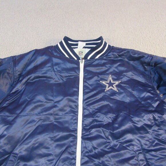 Dallas Cowboys Gridiron Reversible Jacket – Men’s Large – White/Blue – NFL Class - Picture 2 of 16